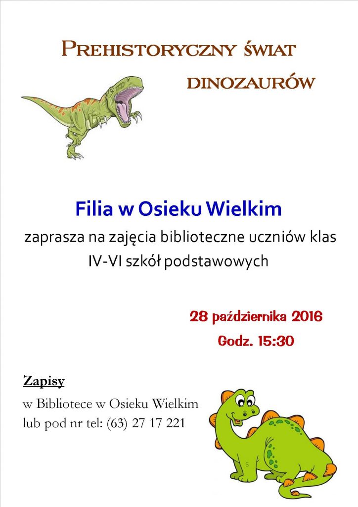 Prehistoryczny świat dinozaurów-zapowiedź